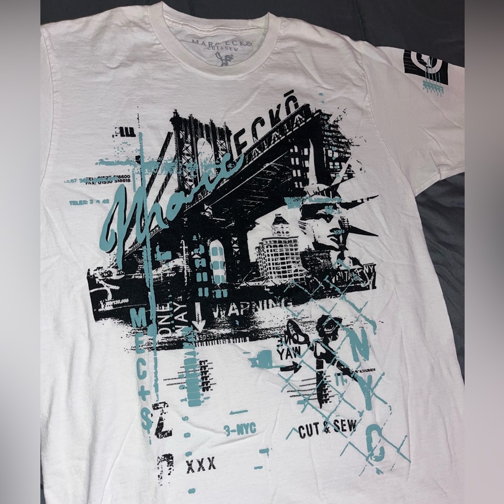 NYC Mark Ecko Cut & Sew Shirt Size Medium
